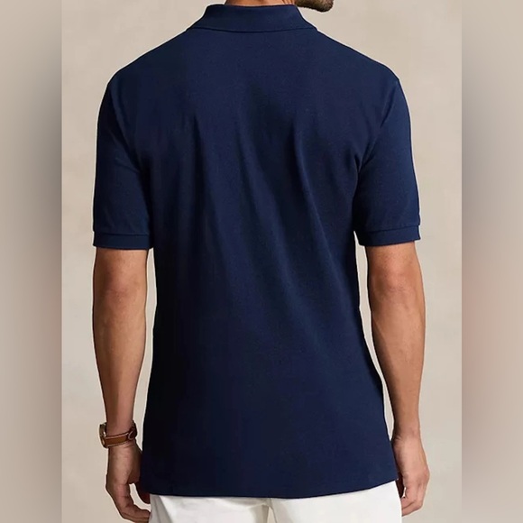 NEW Big & Tall Mens POLO RALPH LAUREN Mesh Short Sleeve Polo Shirt Navy $125 - Picture 3 of 6